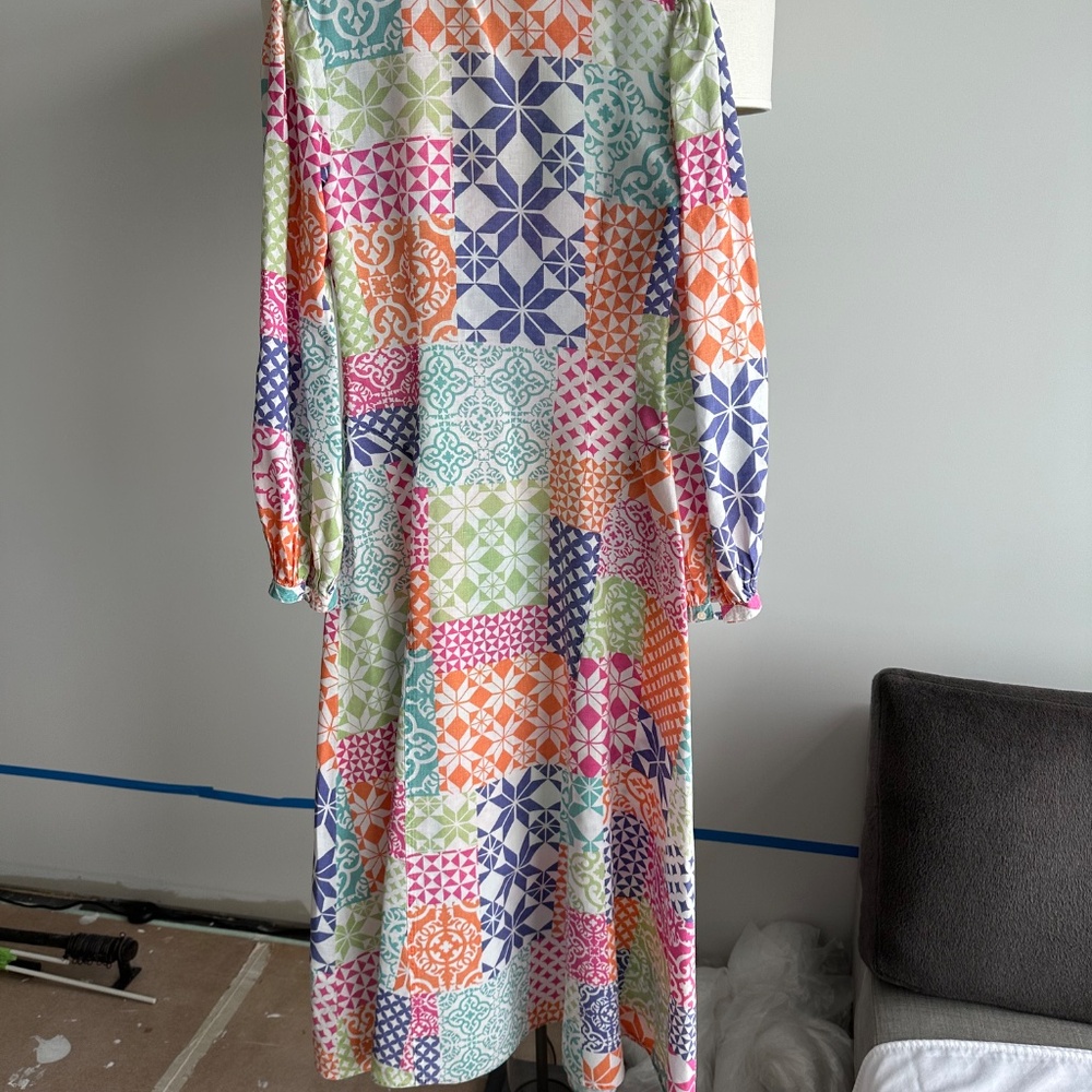 Ralph Lauren Patchwork Pattern Linen Sundress - image 3